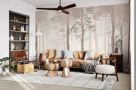 Daydreaming in the Forest – Poetic Taupe Wall Panel