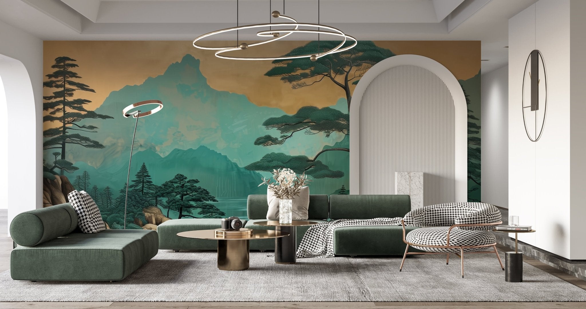 Rivages Oubliés : Reflet de Sérénité et de Paix en papier peint - Illulart: Papier peint panoramique