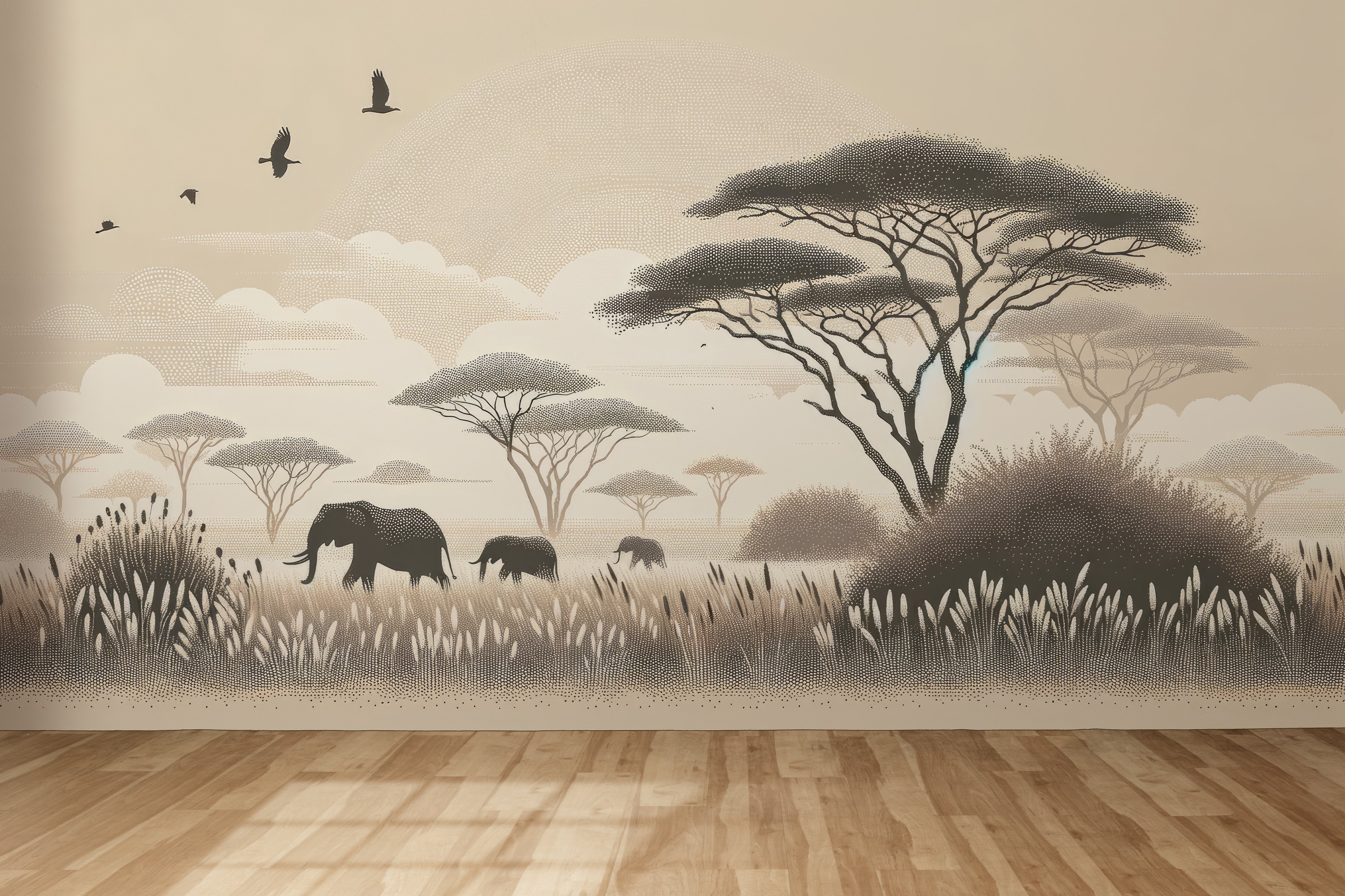 Safari Africain – Éléphants et Acacias