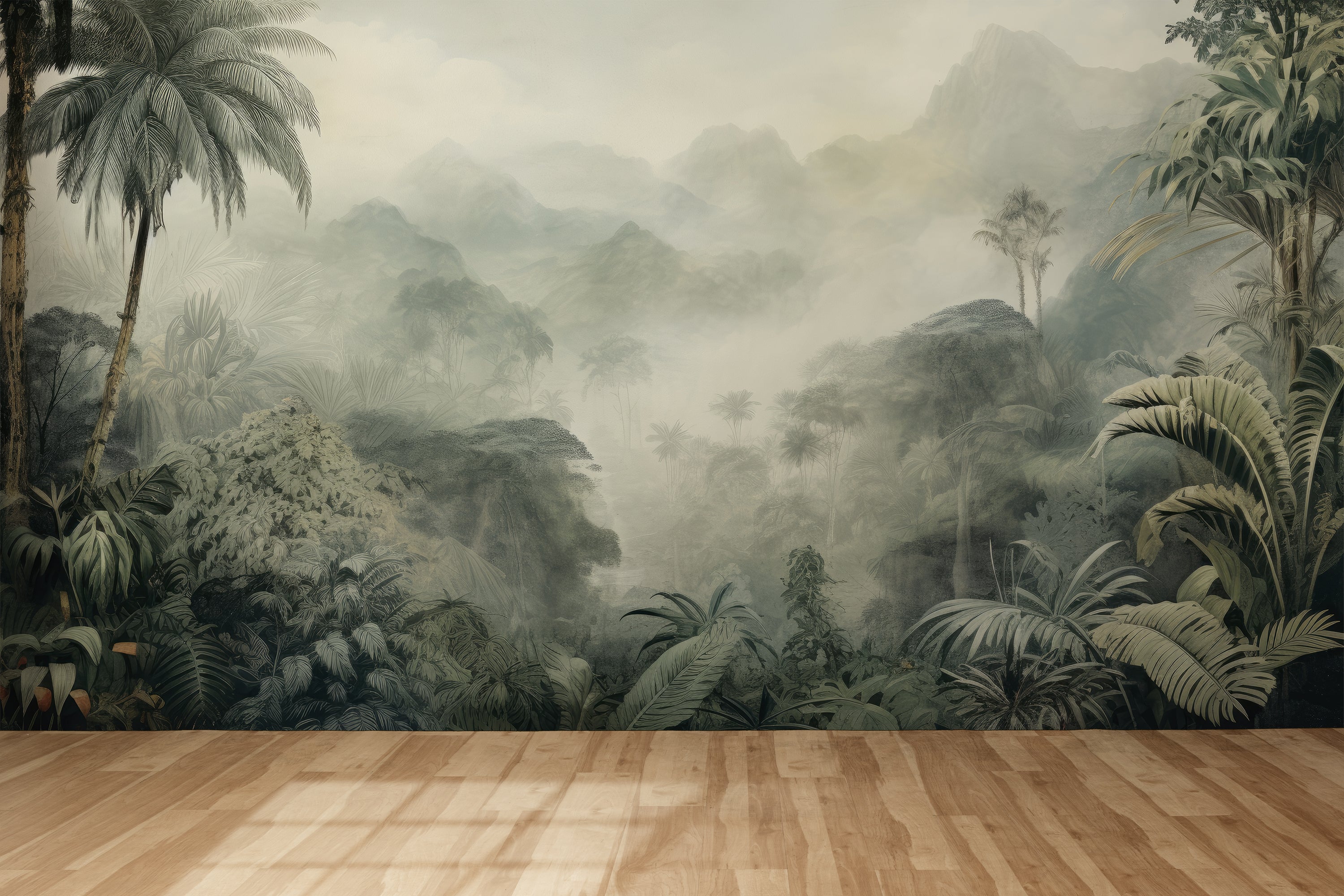 Misty tropical jungle