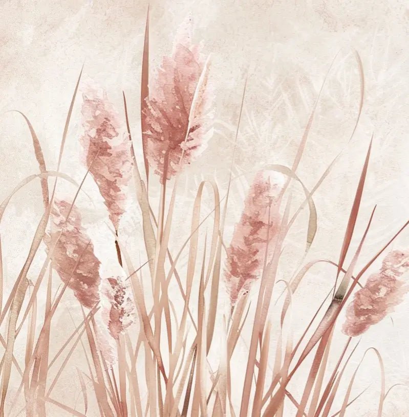 Roseaux Pastels : Nature Délicate pour un Intérieur Serein - Illulart: Papier peint panoramique