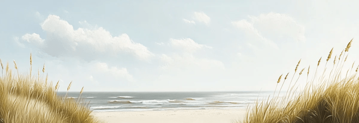 Sentier des Dunes : Papier Peint Panoramique Sable et Mer - Illulart: Papier peint panoramique