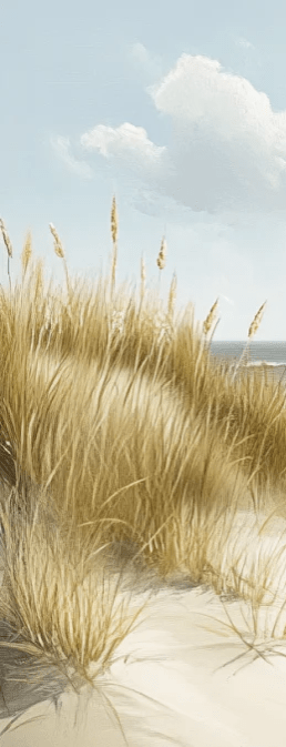 Sentier des Dunes : Papier Peint Panoramique Sable et Mer - Illulart: Papier peint panoramique