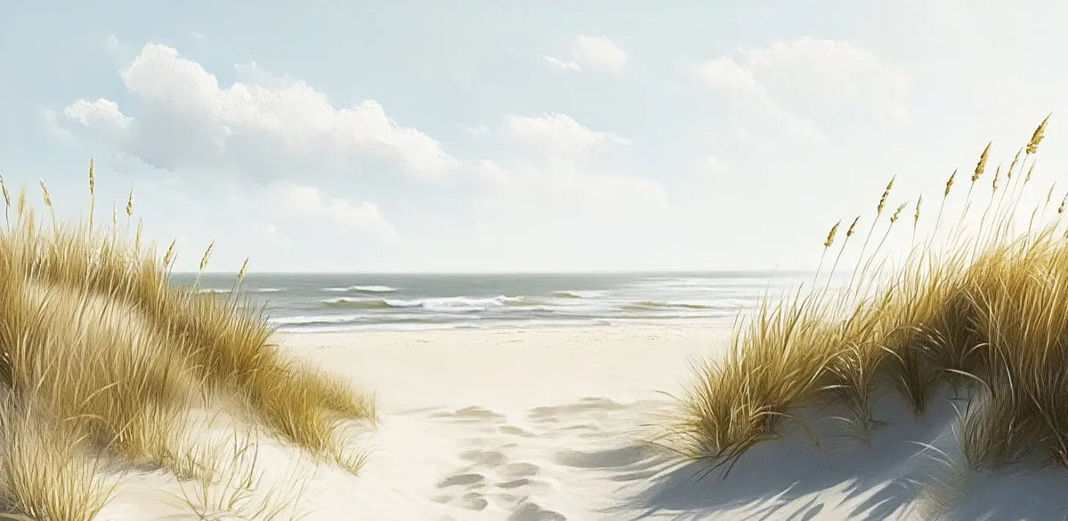 Sentier des Dunes : Papier Peint Panoramique Sable et Mer