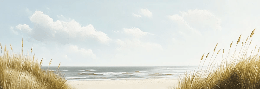 Sentier des Dunes : Papier Peint Panoramique Sable et Mer - Illulart: Papier peint panoramique