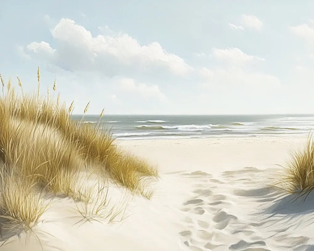 Sentier des Dunes : Papier Peint Panoramique Sable et Mer