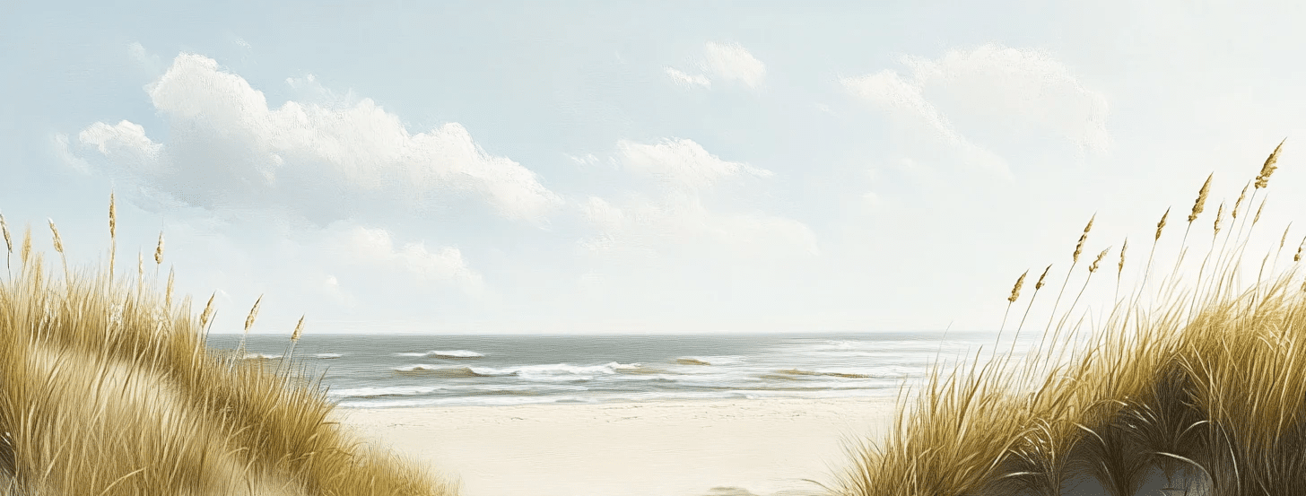 Sentier des Dunes : Papier Peint Panoramique Sable et Mer