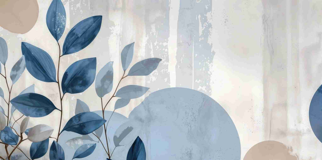 Sérénité Bleutée - Illulart: Papier peint panoramique