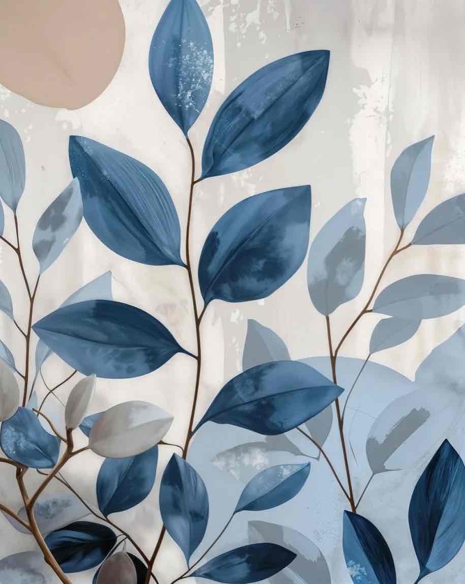 Sérénité Bleutée - Illulart: Papier peint panoramique