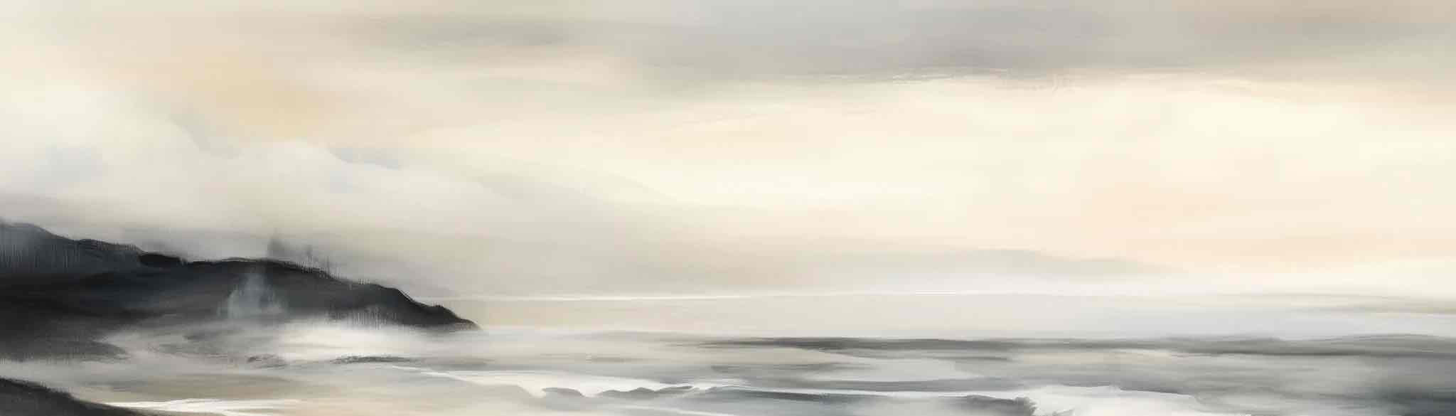 Sérénité Littorale – papier peint pour une évasion douce et apaisante - Illulart: Papier peint panoramique