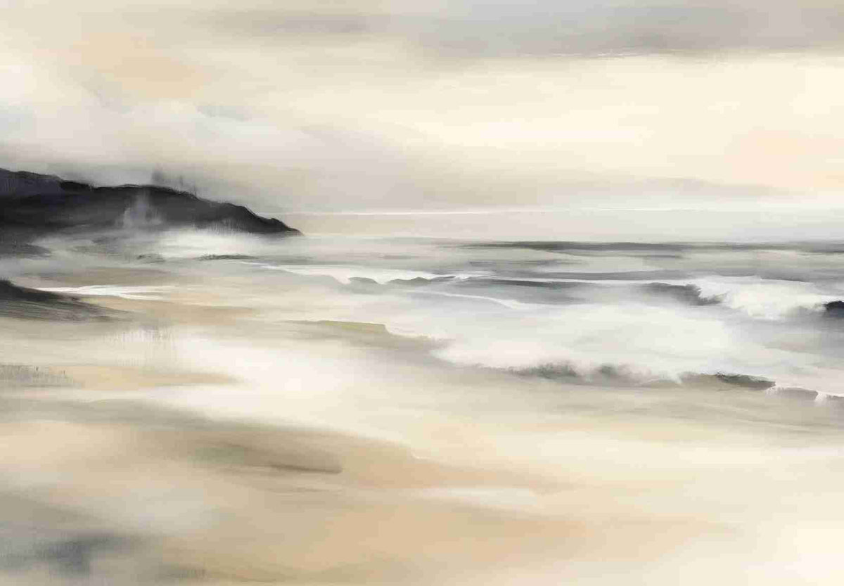 Sérénité Littorale – papier peint pour une évasion douce et apaisante - Illulart: Papier peint panoramique