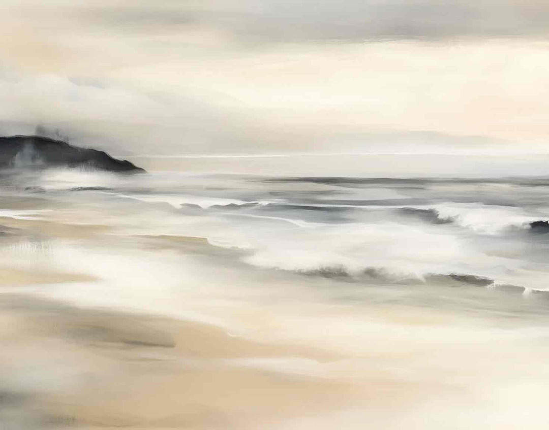 Sérénité Littorale – papier peint pour une évasion douce et apaisante - Illulart: Papier peint panoramique