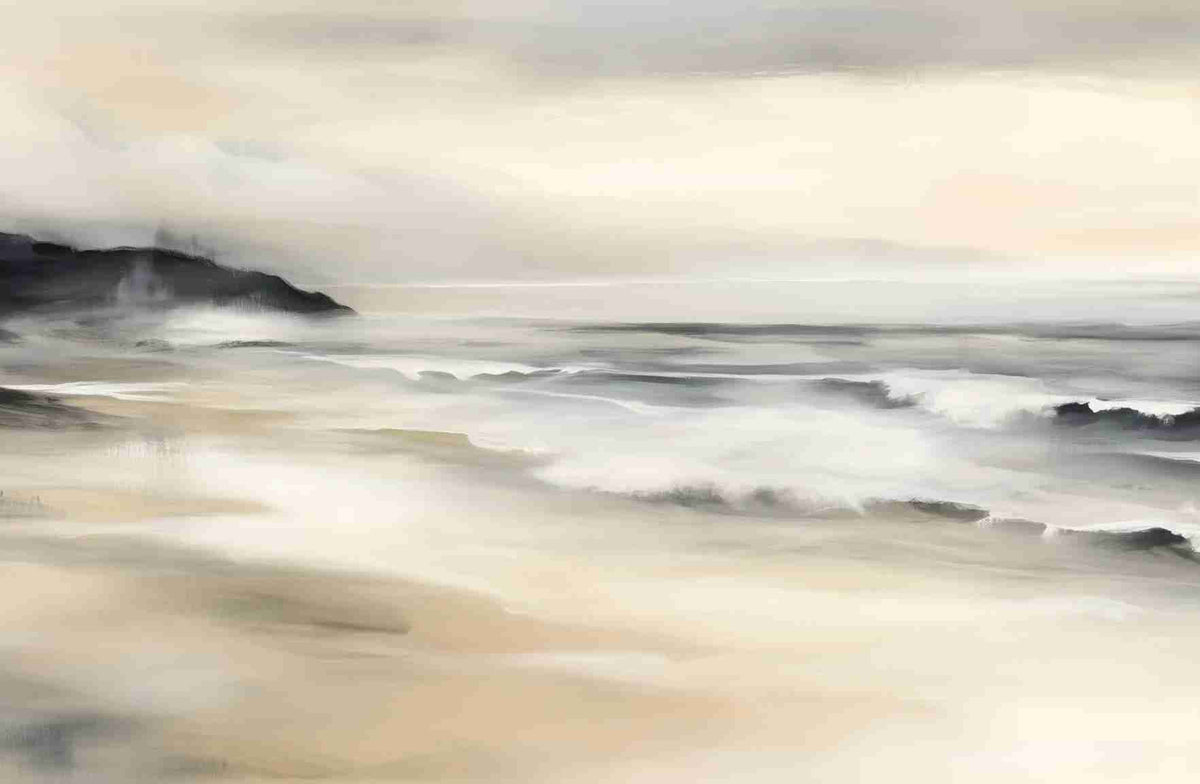 Sérénité Littorale – papier peint pour une évasion douce et apaisante - Illulart: Papier peint panoramique