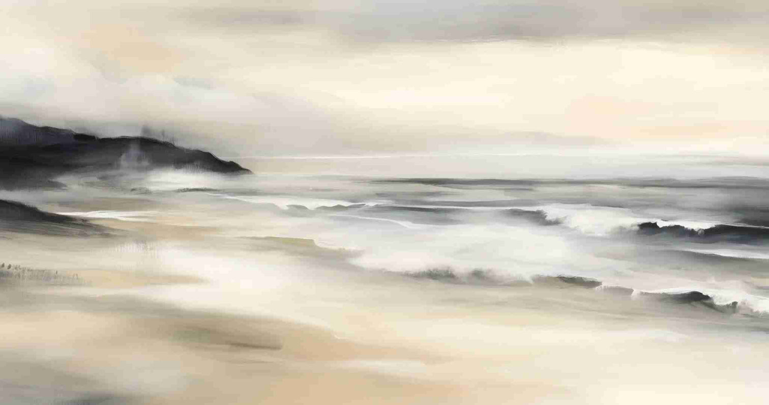 Sérénité Littorale – papier peint pour une évasion douce et apaisante - Illulart: Papier peint panoramique
