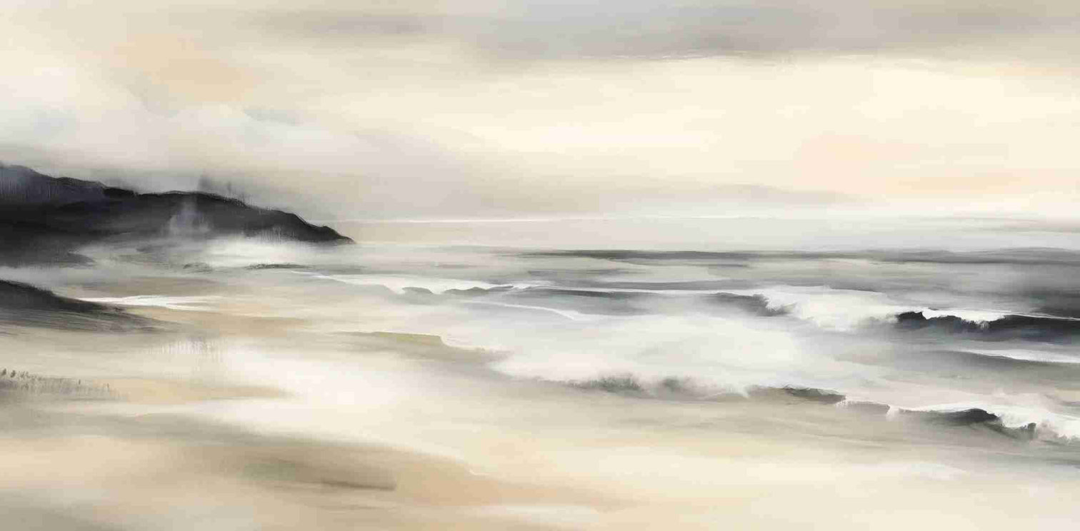 Sérénité Littorale – papier peint pour une évasion douce et apaisante - Illulart: Papier peint panoramique