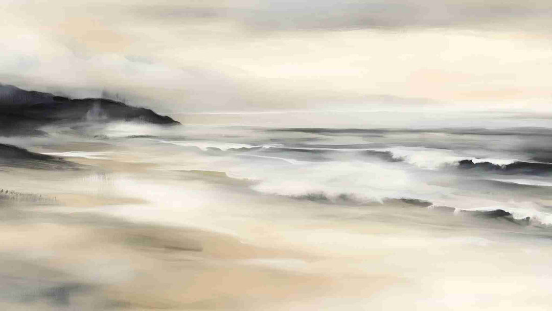 Sérénité Littorale – papier peint pour une évasion douce et apaisante - Illulart: Papier peint panoramique