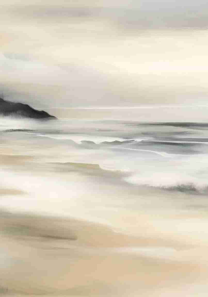 Sérénité Littorale – papier peint pour une évasion douce et apaisante - Illulart: Papier peint panoramique