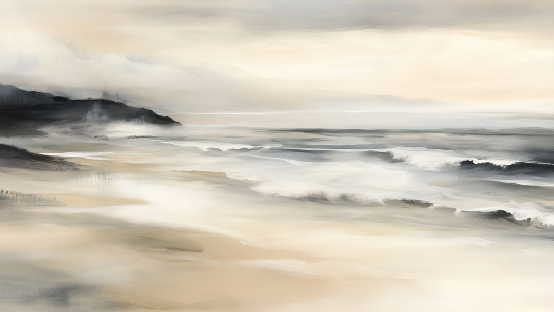 Sérénité Littorale – papier peint pour une évasion douce et apaisante - Illulart: Papier peint panoramique