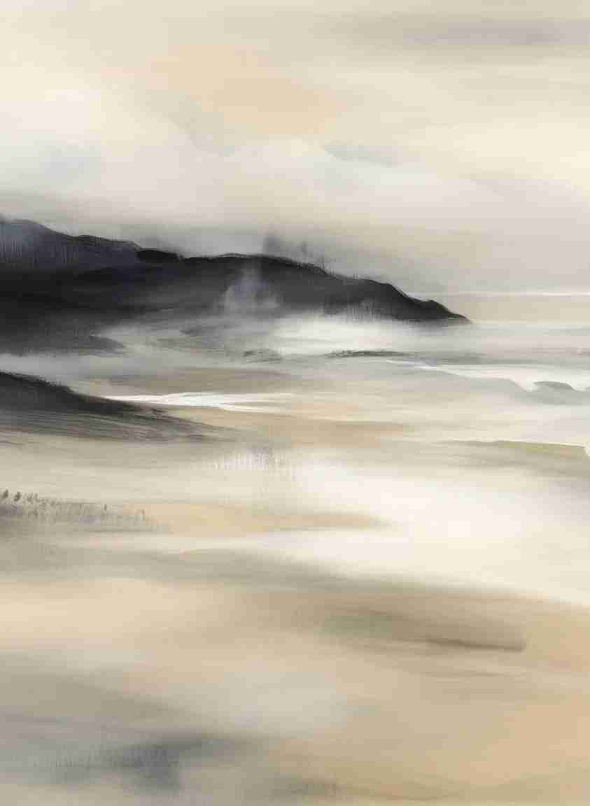 Sérénité Littorale – papier peint pour une évasion douce et apaisante - Illulart: Papier peint panoramique