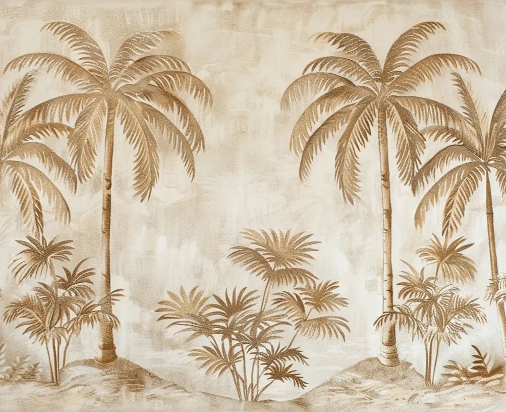 Sérénité Naturelle : Décoration Murale avec Herbes Sauvages - Illulart: Papier peint panoramique