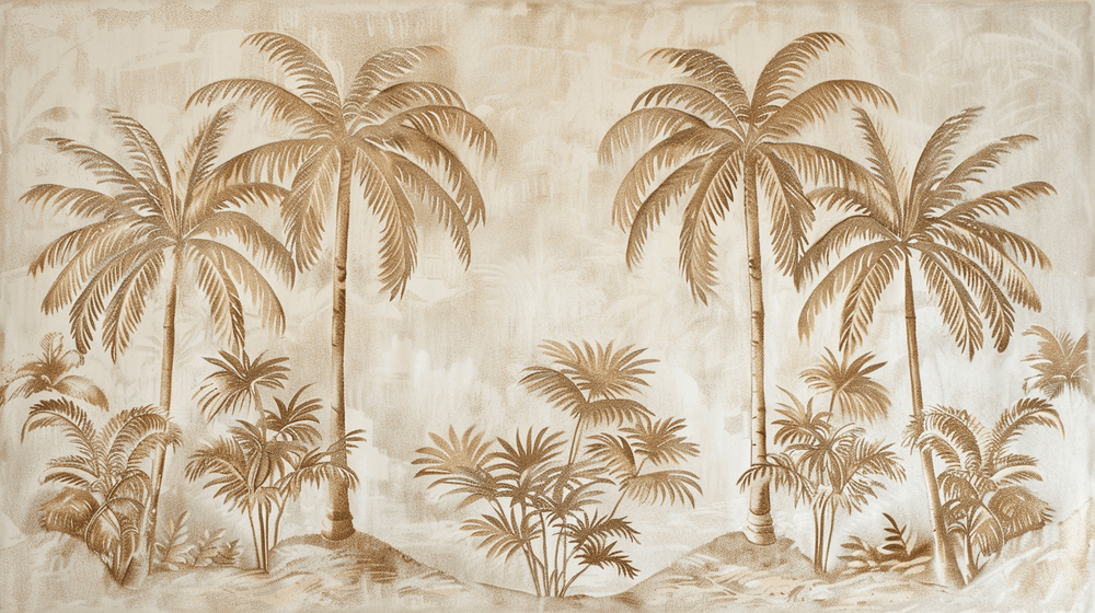 Sérénité Naturelle : Décoration Murale avec Herbes Sauvages - Illulart: Papier peint panoramique