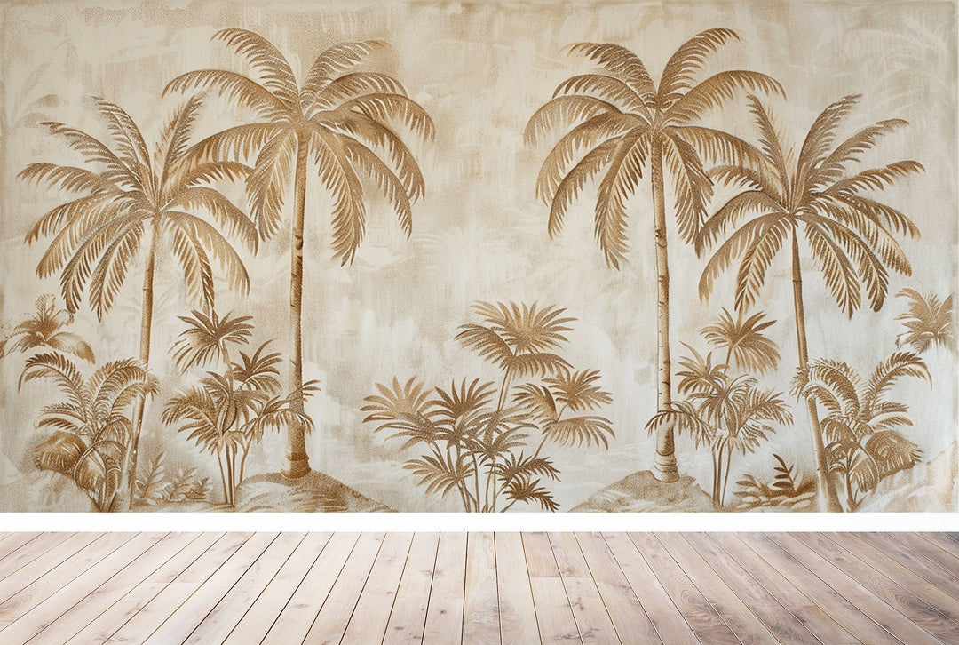 Sérénité Saharienne - Papier Peint Panoramique Désertique - Illulart: Papier peint panoramique