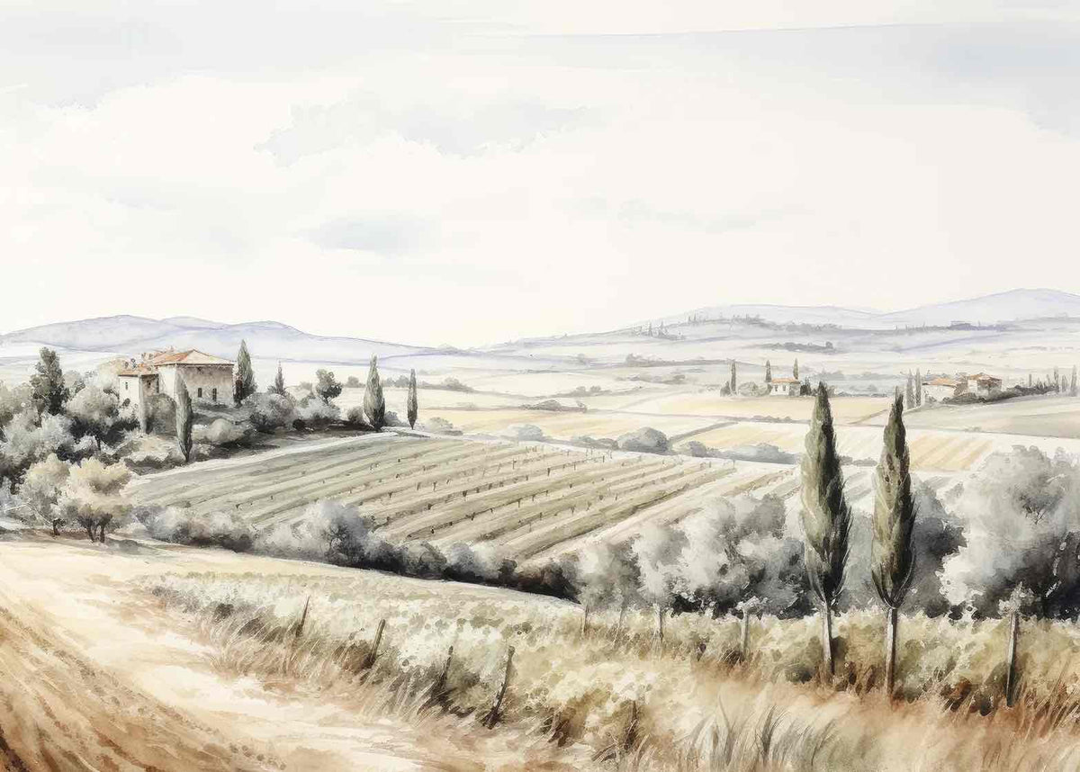 Sérénité Toscane: Panorama Champêtre