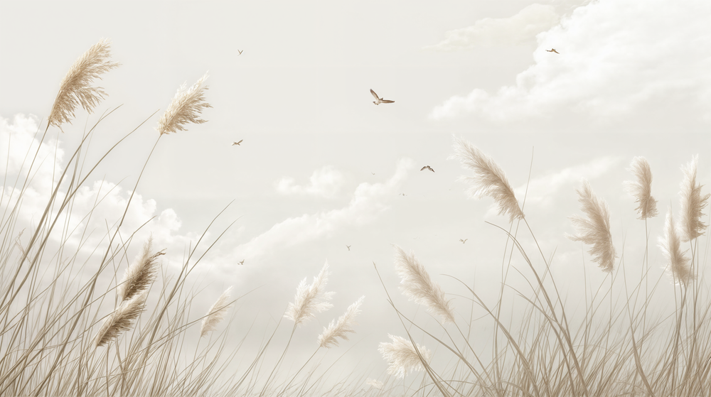 Sérénité naturelle – Papier peint panoramique apaisant pour une décoration douce