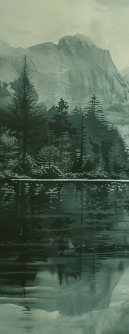 Silence des Fjords - Illulart: Papier peint panoramique