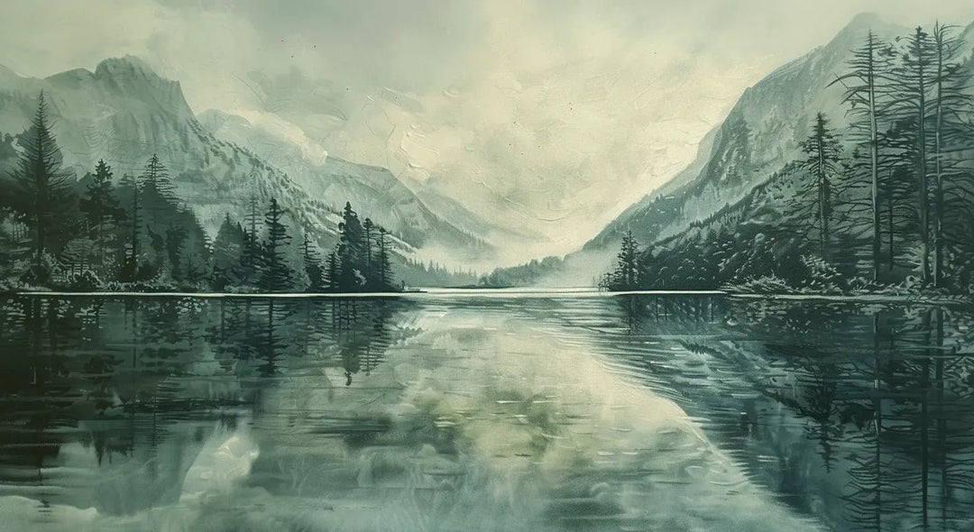 Silence des Fjords - Illulart: Papier peint panoramique