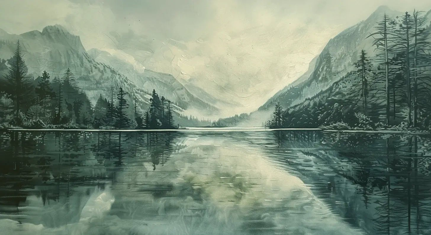 Silence des Fjords - Illulart: Papier peint panoramique
