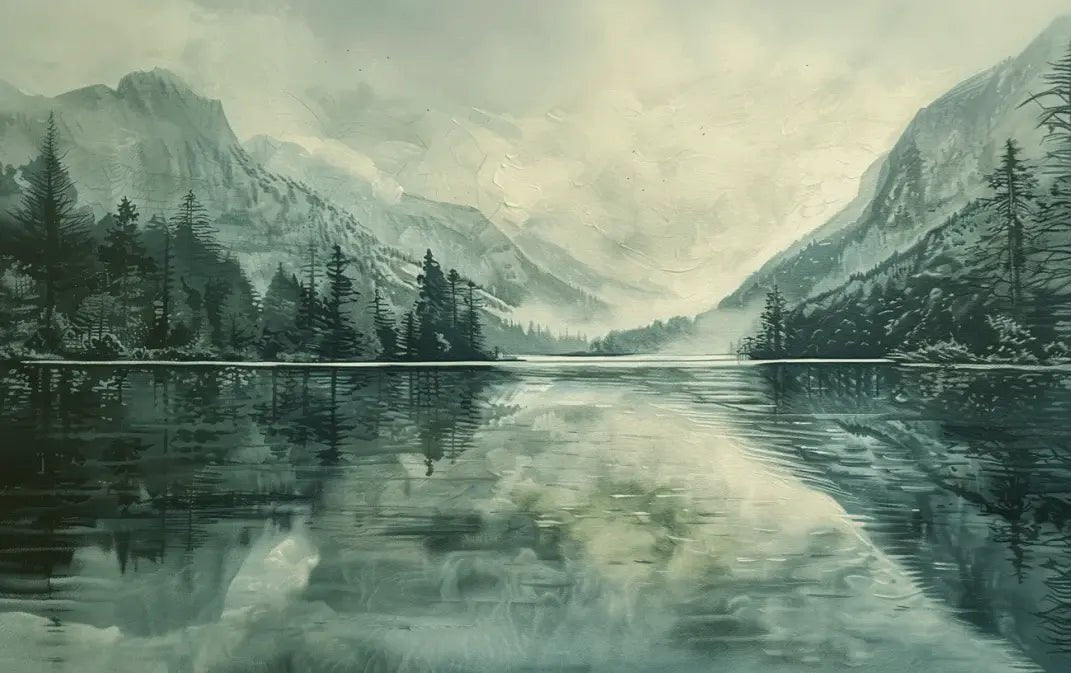 Silence des Fjords - Illulart: Papier peint panoramique