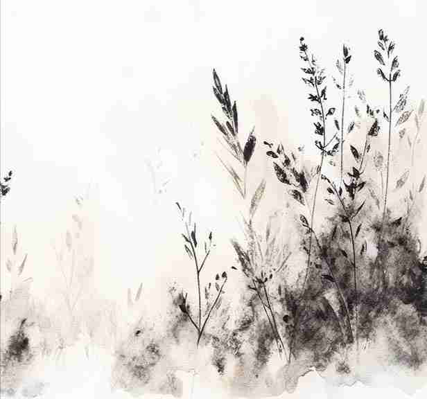 Songes de Graminées – Papier Peint Élégant Inspiré de la Nature - Illulart: Papier peint panoramique