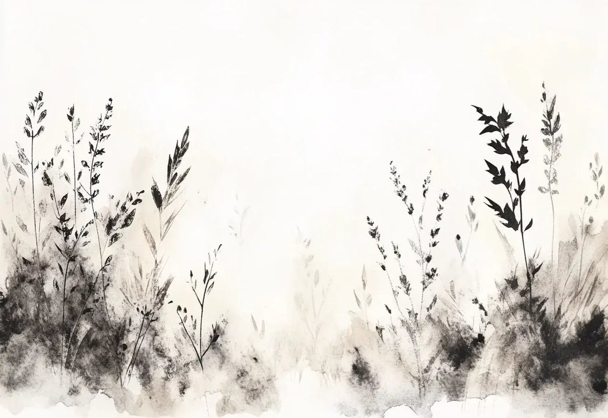 Songes de Graminées – Papier Peint Élégant Inspiré de la Nature - Illulart: Papier peint panoramique