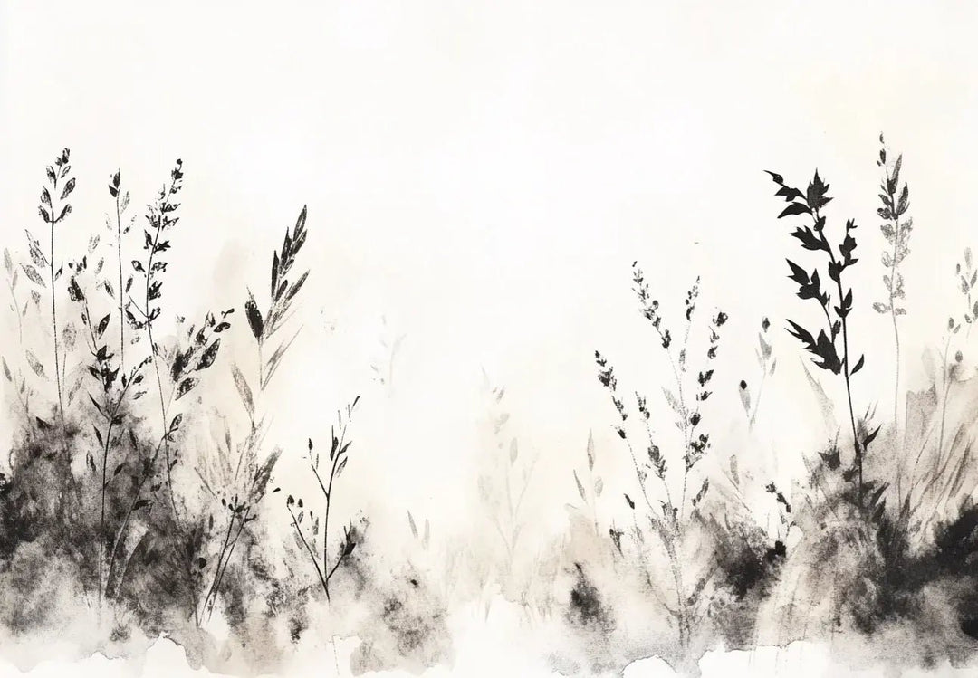 Songes de Graminées – Papier Peint Élégant Inspiré de la Nature - Illulart: Papier peint panoramique