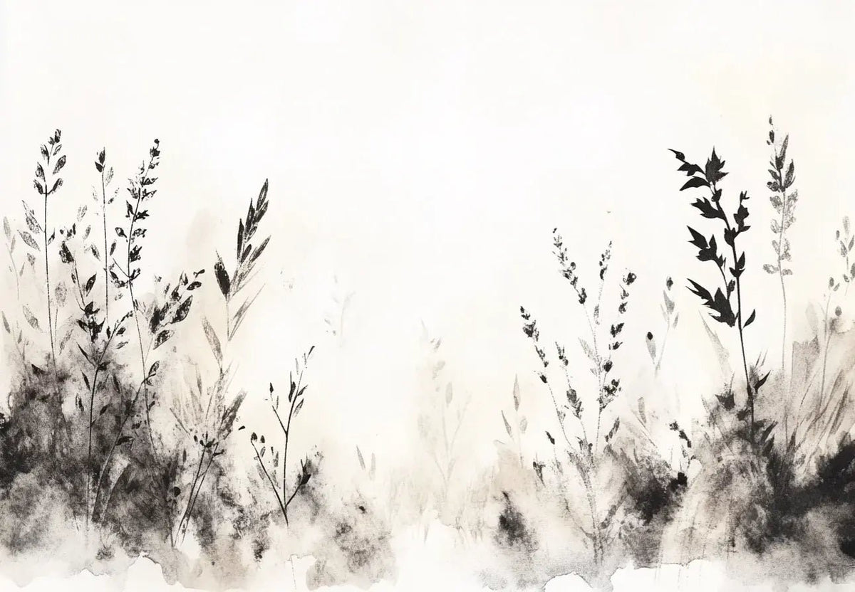 Songes de Graminées – Papier Peint Élégant Inspiré de la Nature - Illulart: Papier peint panoramique