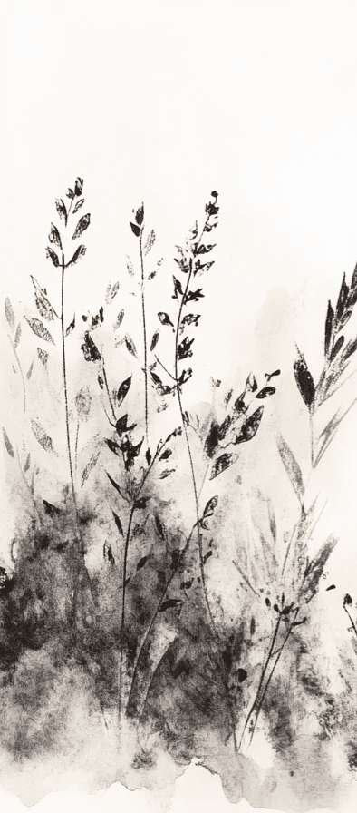 Songes de Graminées – Papier Peint Élégant Inspiré de la Nature - Illulart: Papier peint panoramique