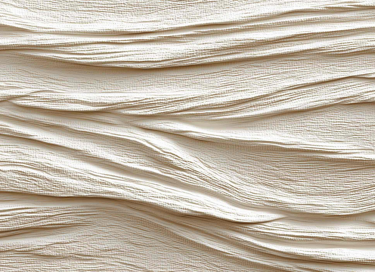 Souffle minéral en tons écrus - Papier peint relief effet 3D - Illulart: Papier peint panoramique