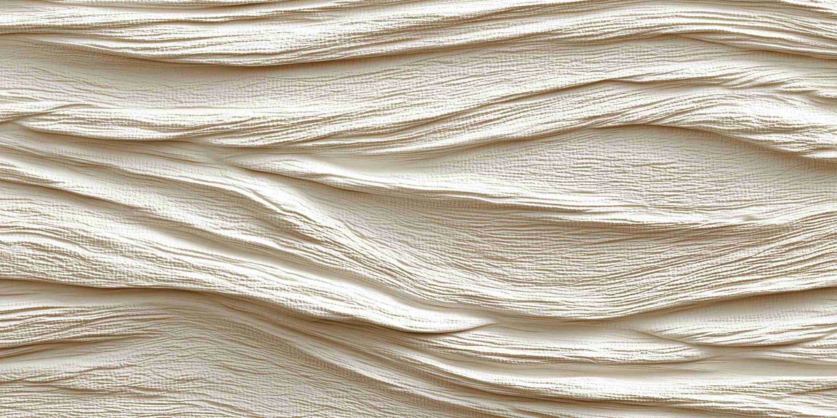 Souffle minéral en tons écrus - Papier peint relief effet 3D - Illulart: Papier peint panoramique