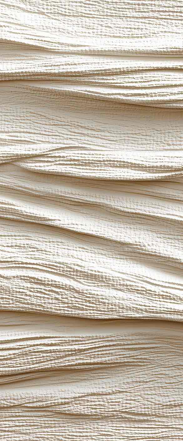Souffle minéral en tons écrus - Papier peint relief effet 3D