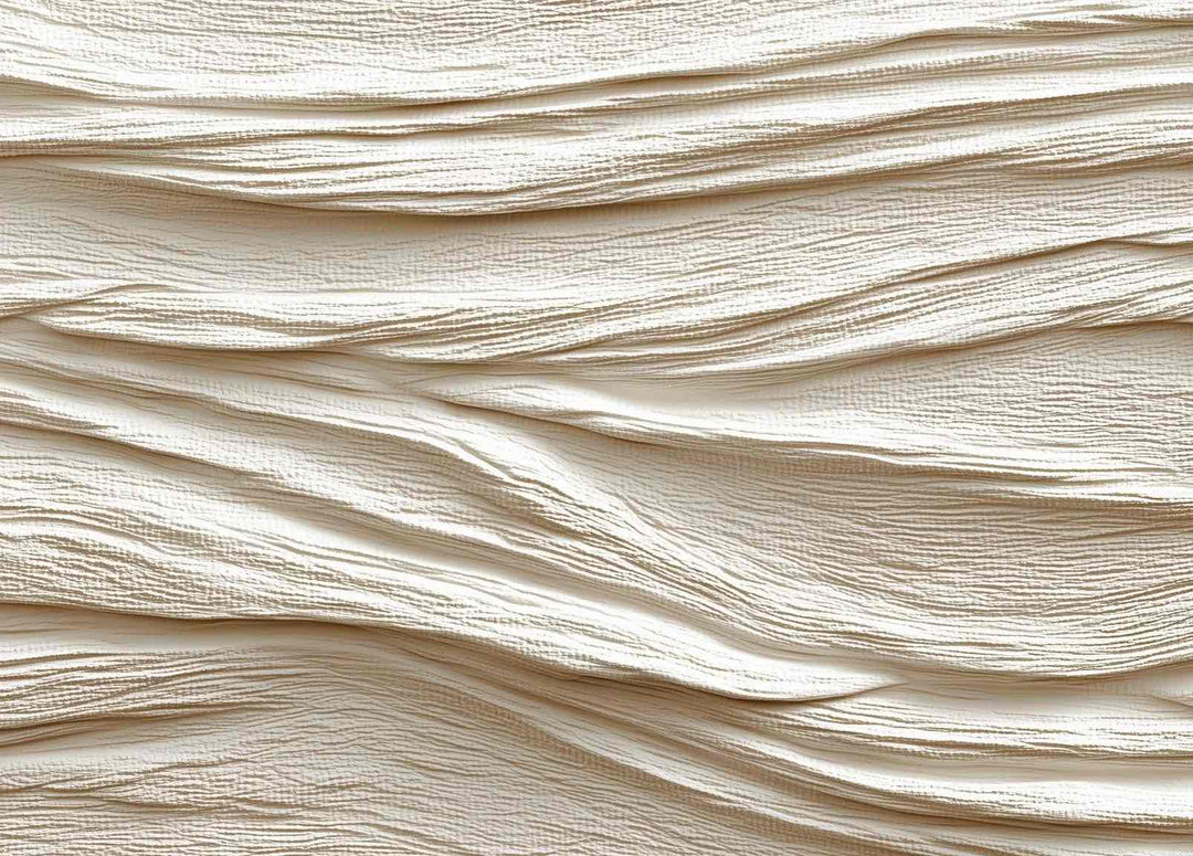 Souffle minéral en tons écrus - Papier peint relief effet 3D - Illulart: Papier peint panoramique