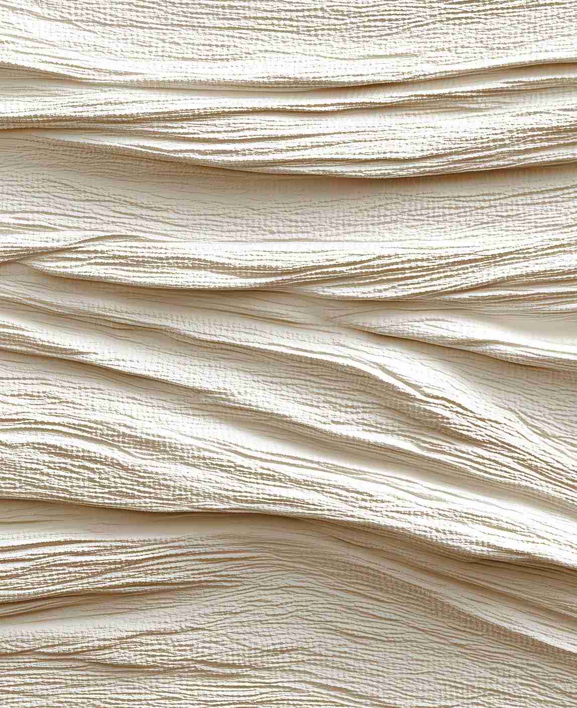 Souffle minéral en tons écrus - Papier peint relief effet 3D