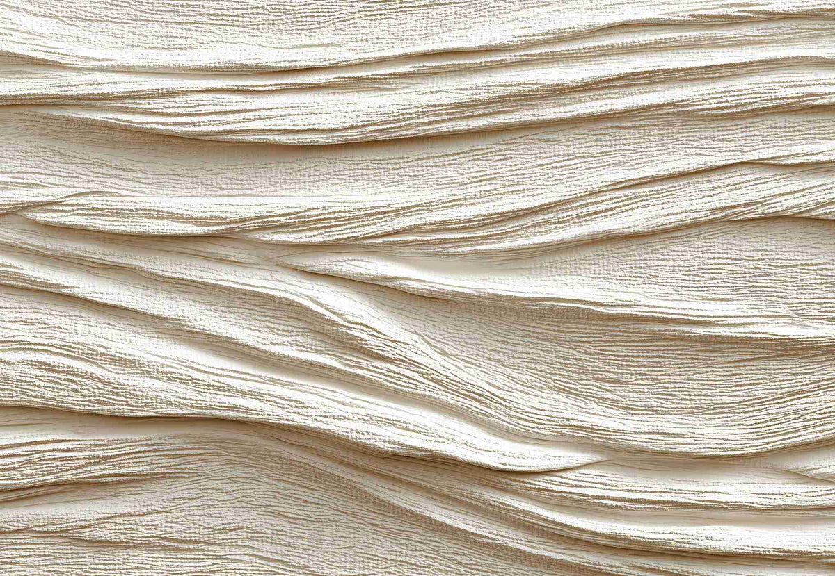 Souffle minéral en tons écrus - Papier peint relief effet 3D - Illulart: Papier peint panoramique
