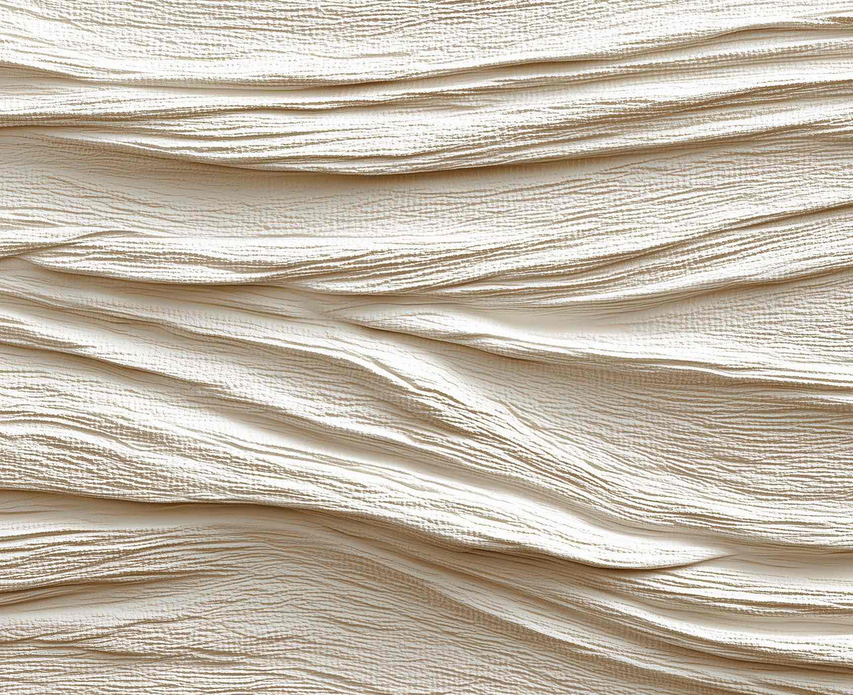 Souffle minéral en tons écrus - Papier peint relief effet 3D - Illulart: Papier peint panoramique