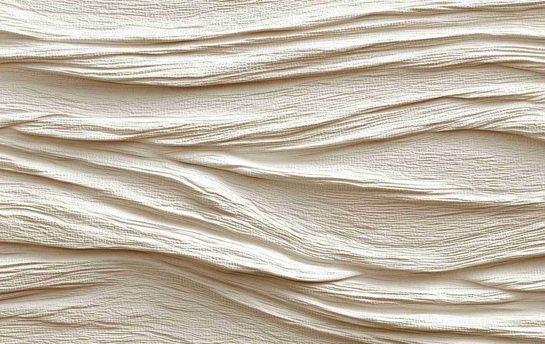Souffle minéral en tons écrus - Papier peint relief effet 3D - Illulart: Papier peint panoramique