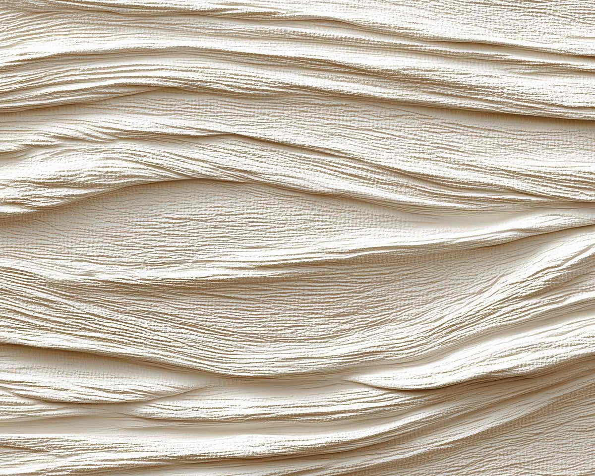 Souffle minéral en tons écrus - Papier peint relief effet 3D - Illulart: Papier peint panoramique