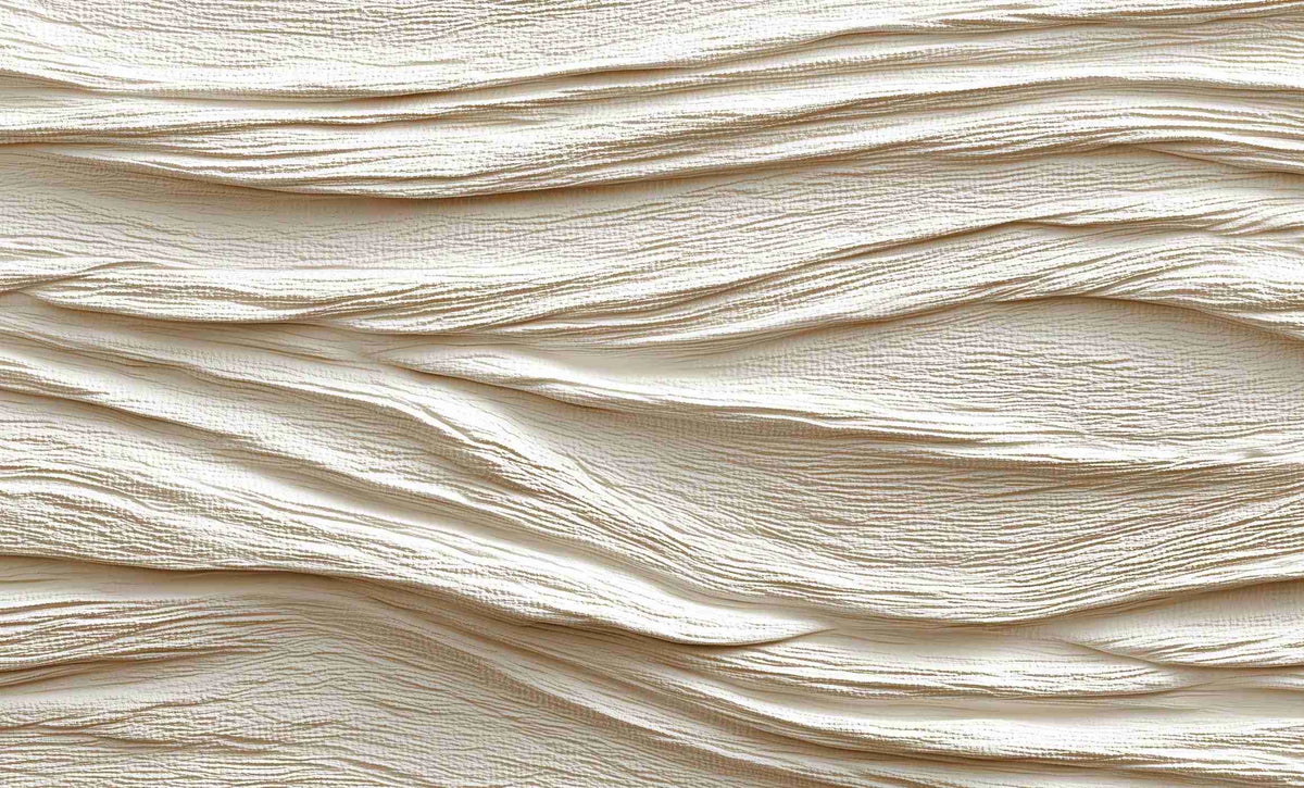 Souffle minéral en tons écrus - Papier peint relief effet 3D - Illulart: Papier peint panoramique