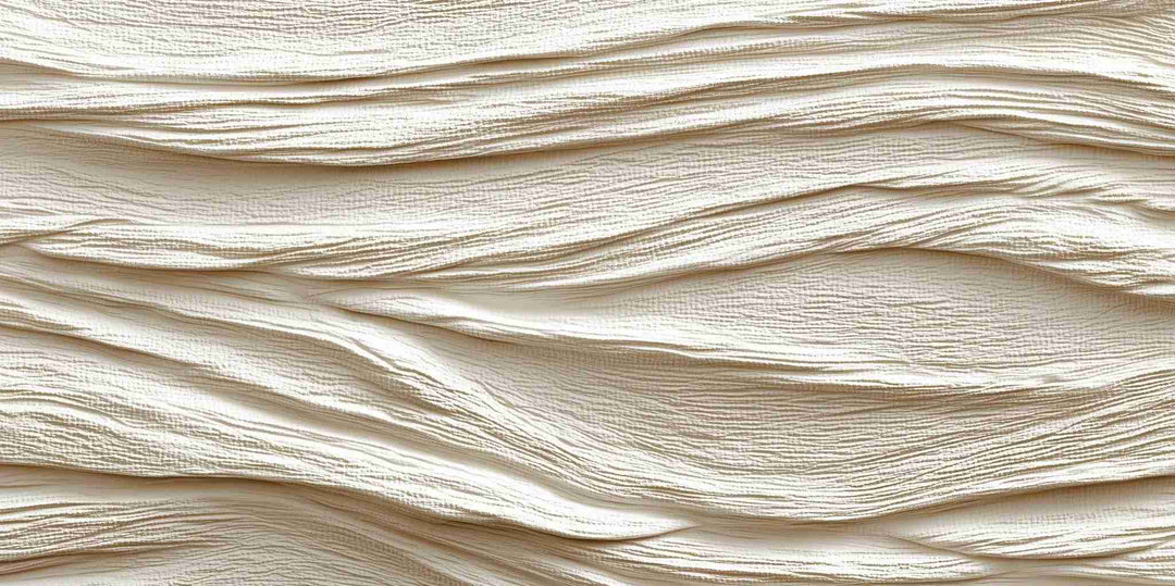 Souffle minéral en tons écrus - Papier peint relief effet 3D - Illulart: Papier peint panoramique