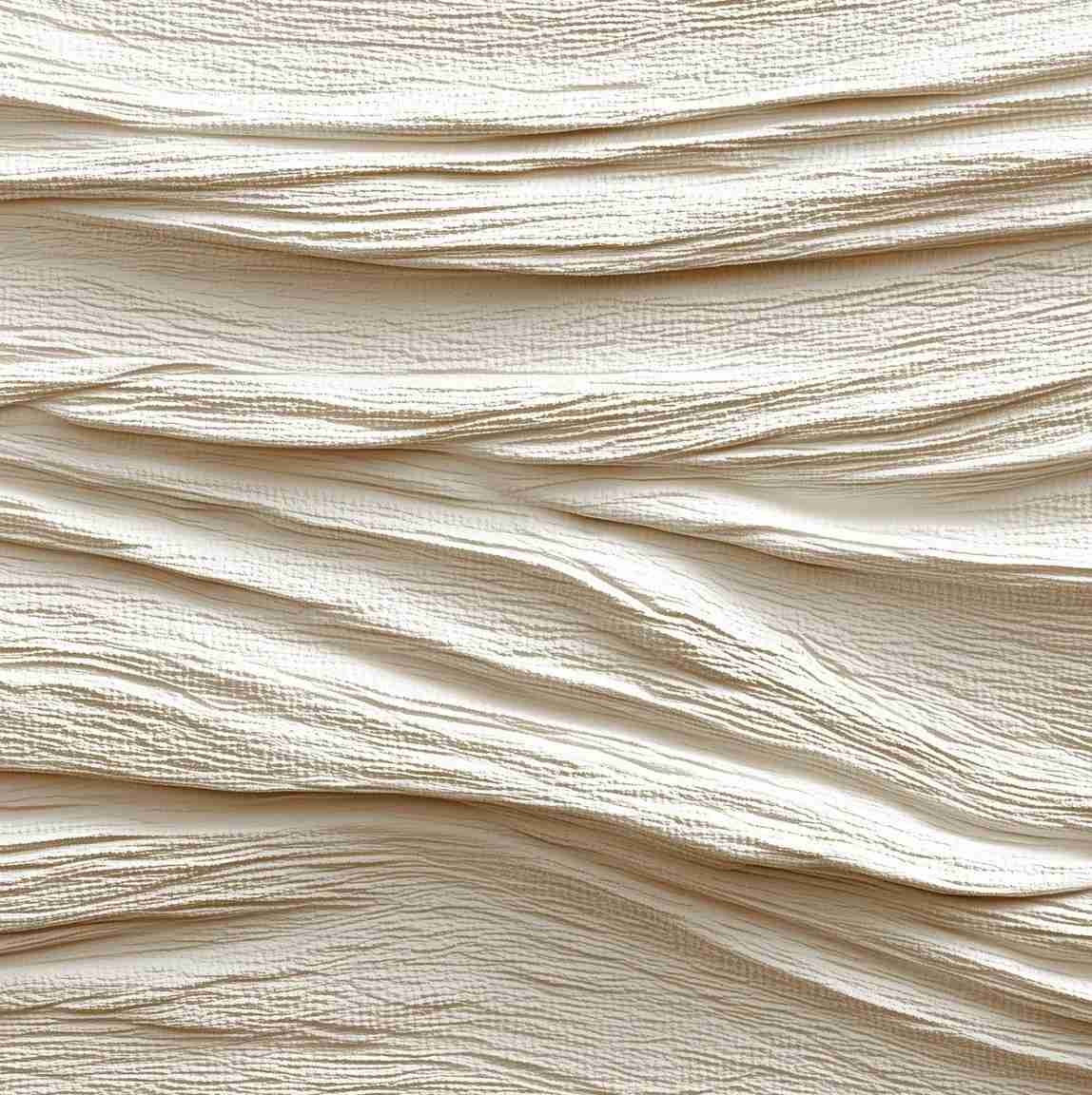 Souffle minéral en tons écrus - Papier peint relief effet 3D - Illulart: Papier peint panoramique