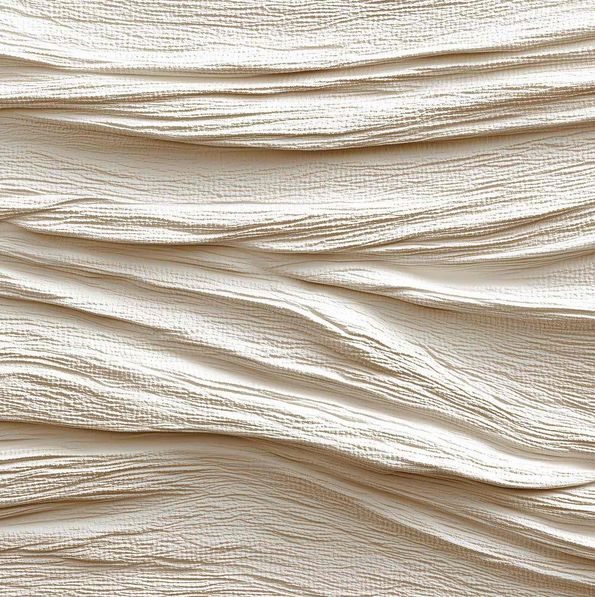 Souffle minéral en tons écrus - Papier peint relief effet 3D - Illulart: Papier peint panoramique